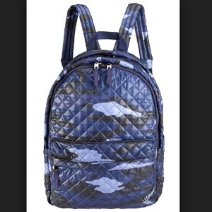 MZ Wallace INSPIRED quilted blue camo backpack